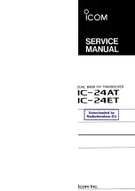 Icom IC-24AT Service Manual предпросмотр