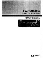 Icom IC-255E Insrtuction Manual preview