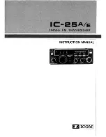 Icom IC-25A Instruction Manual preview