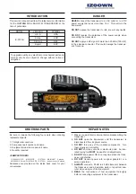 Preview for 2 page of Icom IC-2720 Service Manual