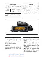 Предварительный просмотр 2 страницы Icom IC-2725E Service Manual