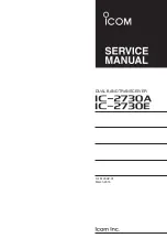 Предварительный просмотр 1 страницы Icom ic-2730A Service Manual