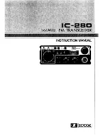 Preview for 1 page of Icom IC-280 Insrtuction Manual