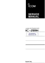 Icom IC-281H Service Manual preview