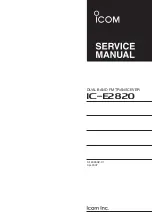 Preview for 1 page of Icom IC-2820H Service Manual