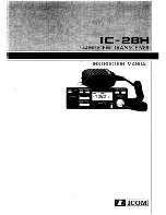 Preview for 1 page of Icom IC-28H Insrtuction Manual