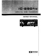Preview for 1 page of Icom IC-290A Instruction Manual