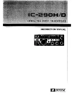 Icom IC-290H/D Instruction Manual preview