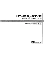 Предварительный просмотр 1 страницы Icom IC-2A Instruction Manual