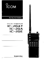 Icom IC-2GA Instruction Manual preview