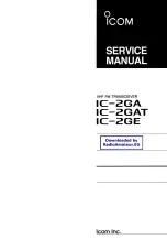 Preview for 1 page of Icom IC-2GA Service Manual