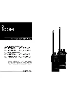 Icom IC-2GXAT Instruction Manual preview