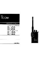 Предварительный просмотр 1 страницы Icom IC-2iA Instruction Manual