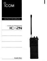 Icom IC-2N Insrtuction Manual предпросмотр