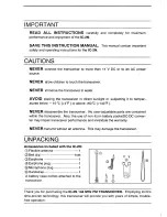 Предварительный просмотр 2 страницы Icom IC-2N Insrtuction Manual