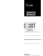 Preview for 1 page of Icom IC-2SET Service Manual