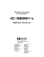 Preview for 1 page of Icom IC-3200A/E Service Manual