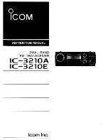 Предварительный просмотр 1 страницы Icom IC-3210A Instruction Manual