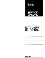 Icom IC-3210A Service Manual предпросмотр