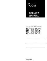 Icom IC-3230A Service Manual preview