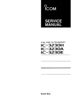 Icom IC-3230H Service Manual preview