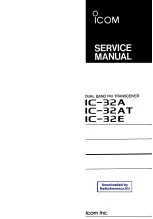 Icom IC-32A Service Manual предпросмотр