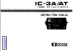 Preview for 1 page of Icom IC-3A Instruction Manual