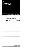 Предварительный просмотр 1 страницы Icom IC-4008A Instruction Manual