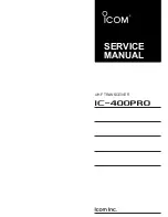 Icom IC-400PRO Service Manual preview