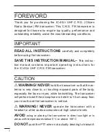 Preview for 2 page of Icom IC-40Jr Instruction Manual