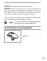 Предварительный просмотр 3 страницы Icom IC-40Jr Instruction Manual