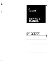 Предварительный просмотр 1 страницы Icom IC-446S Service Manual