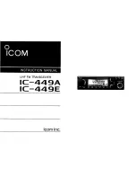 Preview for 1 page of Icom IC-449A Instruction Manual