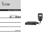 Icom IC-450 Instruction Manual preview