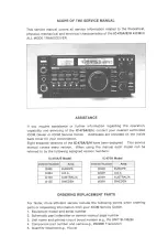 Предварительный просмотр 2 страницы Icom IC-475A Service Manual