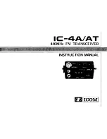 Preview for 1 page of Icom IC-4A Instruction Manual