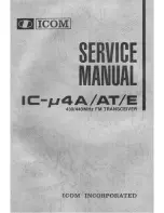 Icom IC-4AT Service Manual preview