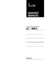 Предварительный просмотр 1 страницы Icom IC-4KL Service Manual