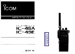 Preview for 1 page of Icom IC-4SA Instruction Manual