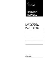 Preview for 1 page of Icom IC-4SRA Service Manual