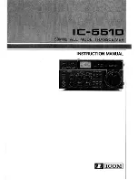 Preview for 1 page of Icom IC-551D Insrtuction Manual