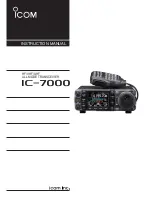 Icom IC-7000 Instruction Manual preview