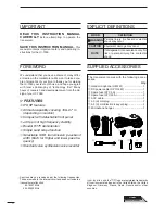 Предварительный просмотр 2 страницы Icom IC-7000 Instruction Manual