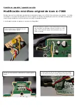 Предварительный просмотр 5 страницы Icom IC-7000 Modification Instruction