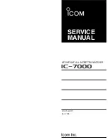 Icom IC-7000 Service Manual предпросмотр