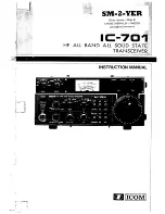 Preview for 1 page of Icom IC-701 Instruction Manual