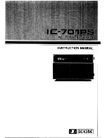 Icom IC-701PS Instruction Manual preview