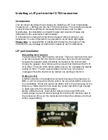 Preview for 1 page of Icom IC-703 Installing Manual