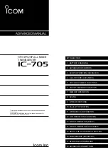 Preview for 1 page of Icom IC-705 Advanced Manual