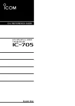 Icom IC-705 Reference Manual preview